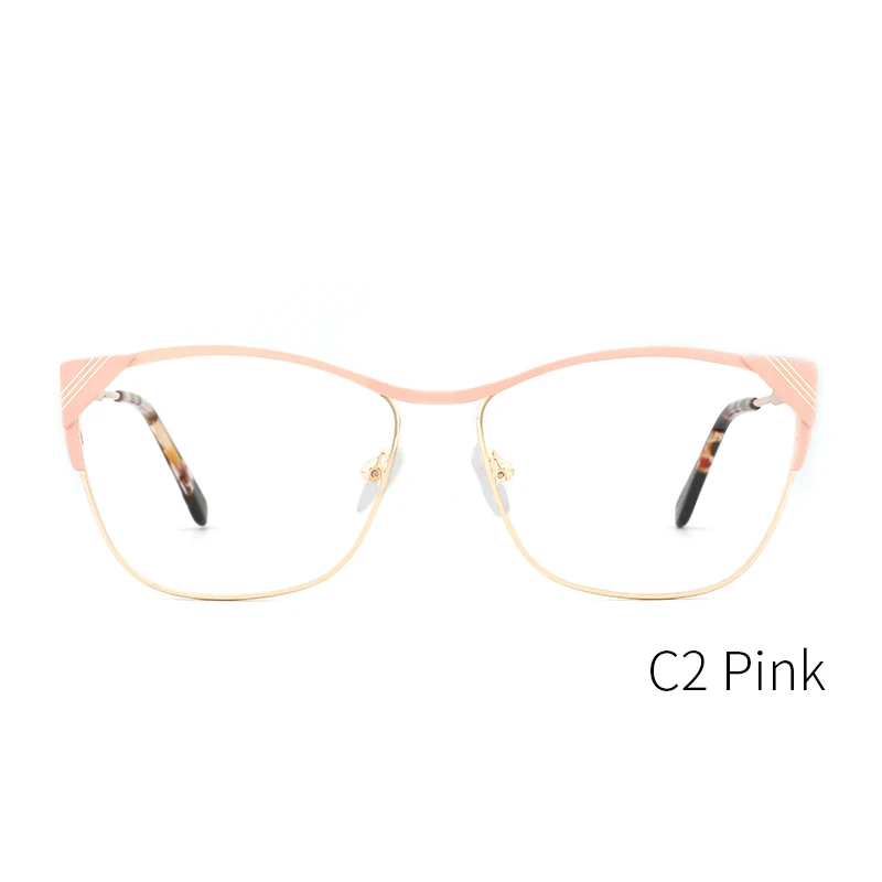 Металлические женские оправы Прозрачные ретро-стиль близорукие очки Оптические женские оправы#3749