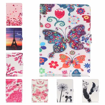 

Tab 4 7.0 T230 Butterfly Rose Print Pu Leather Tablet Case Cover For Samsung Galaxy Tab 4 7.0 T230 T231 T235 SM-T230 SM-T231 #C