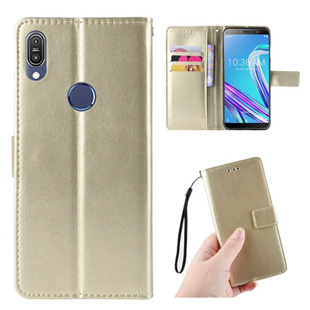 Чехол для Asus ZenFone Max Pro M1 ZB602KL Роскошный чехол-бумажник из искусственной кожи с