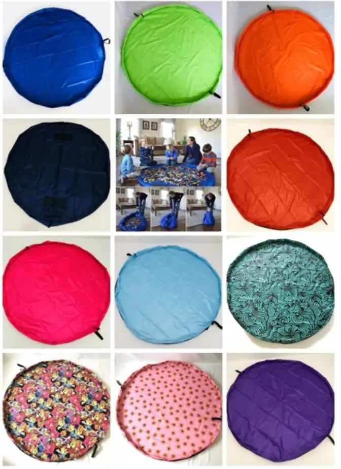 

12 Colors Diameter 150cm/85cm-Baby Play Mat Large Toys Storage Bags/Kids Children Playpens