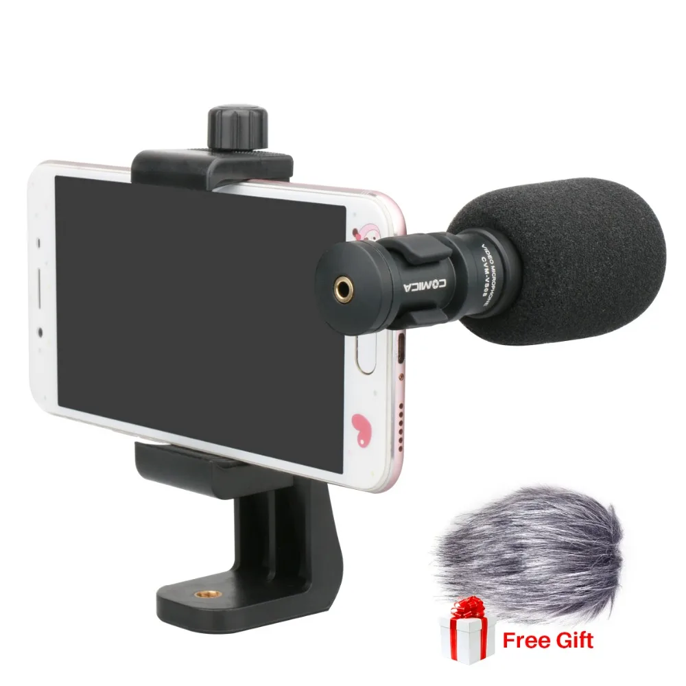 Ulanzi Comica CVM VS08 Mobile Phone Microphone Video Mic For iPhone