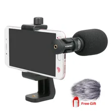 Ulanzi Comica CVM VS08 Mobile Phone Microphone Video Mic For iPhone Samsung Smartphone with Wind Muff