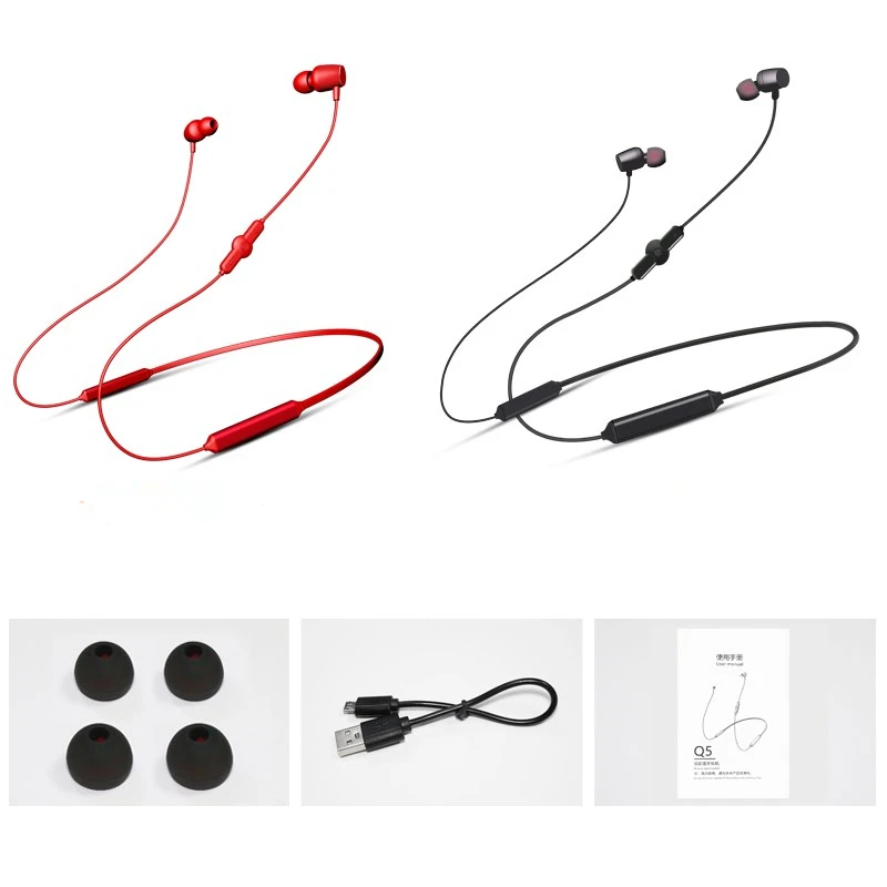 

Q5 Sport Wireless Bluetooth Earphone Earbuds Headset Headphone with Microphonequality noise reductio