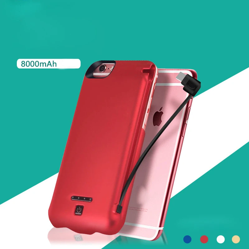 1Pcs Utra Thin5000Mah 8000Mah Fast ABS Plastic Backup External Charging