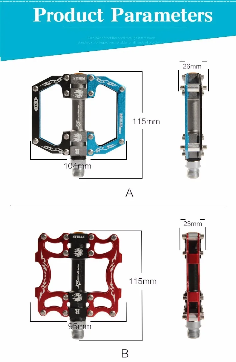 ROCKBROS, горячая Распродажа, MTB, ультралегкие велосипедные педали, для горной дороги, велосипедные педали, из алюминиевого сплава, 3 вида стилей, полые педали