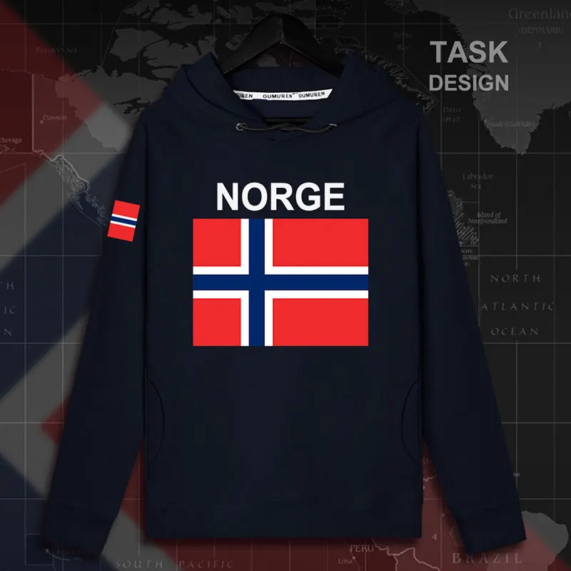 Norway Norge NOR Nordmann NO мужские толстовки с капюшоном, пуловеры, мужские толстовки, тонкая новая уличная одежда в стиле хип-хоп, новинка 02 - Цвет: hooded-navy