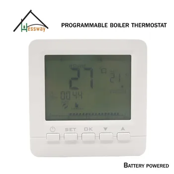 

Safe dry contac connection Room Wall Mounted Boiler Heating Controls Thermostat With Weekly Programmable