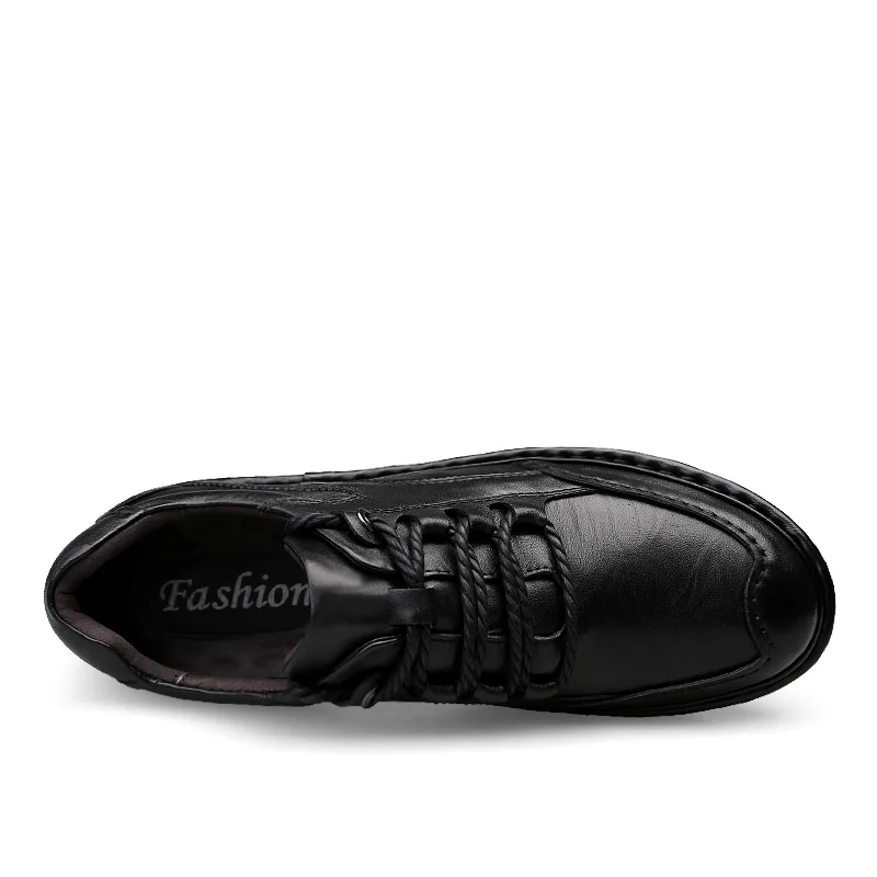 Натуральную кожу Мужские ботинки Осенняя обувь, ботинки, на шнуровке, открытый рабочие ботинки высокое качество Винтаж обувь Для мужчин