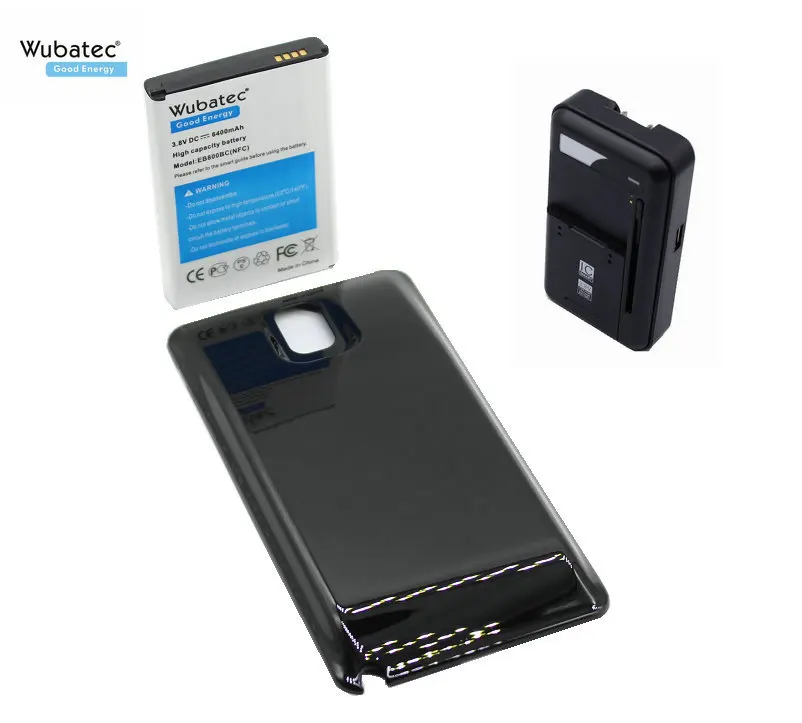 Расширенный аккумулятор Wubatec 1x6400 мАч NFC + зарядное устройство для Samsung Galaxy Note 3 N9000