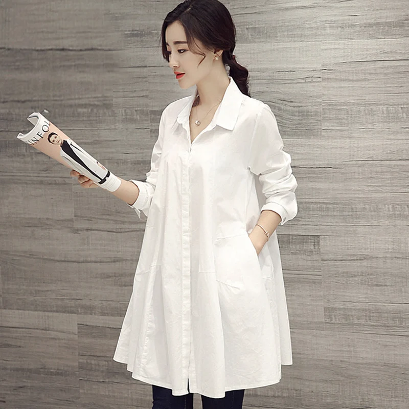 

Maternity Shirts Clothing Long-sleeve Blouses Spring Summer Plus Size Maternity Top Clothes for Pregnant Women