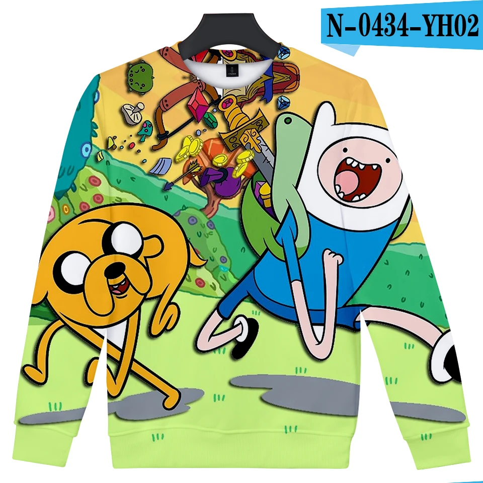 LUCKYFRIDAYF Adventure Time, 3D модная женская толстовка,, 3D, США, мультфильм, Kawaii, толстовка с капюшоном, 3D одежда, 4XL - Цвет: N0434