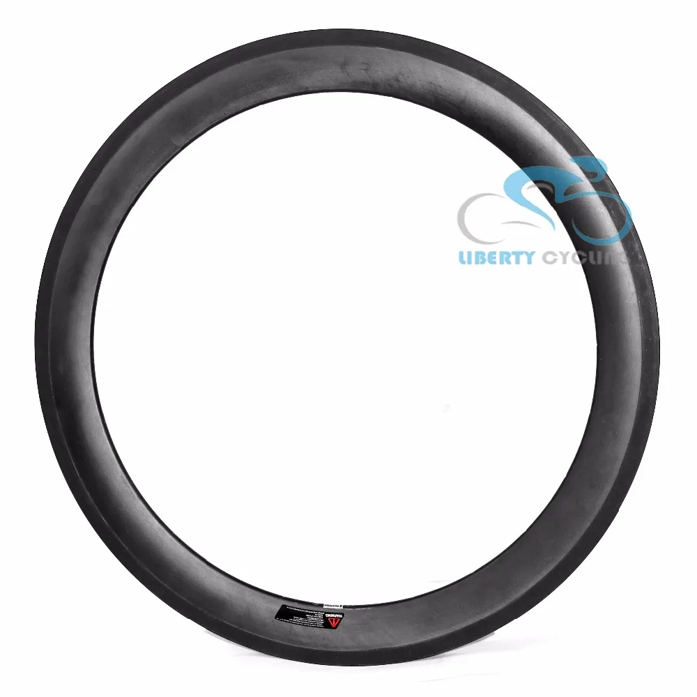 

DEERACE 1 pair of 55mm 700c Carbon Road Clincher Tubeless Bicycle Rims Bike Wheel Rim, 23mm Width