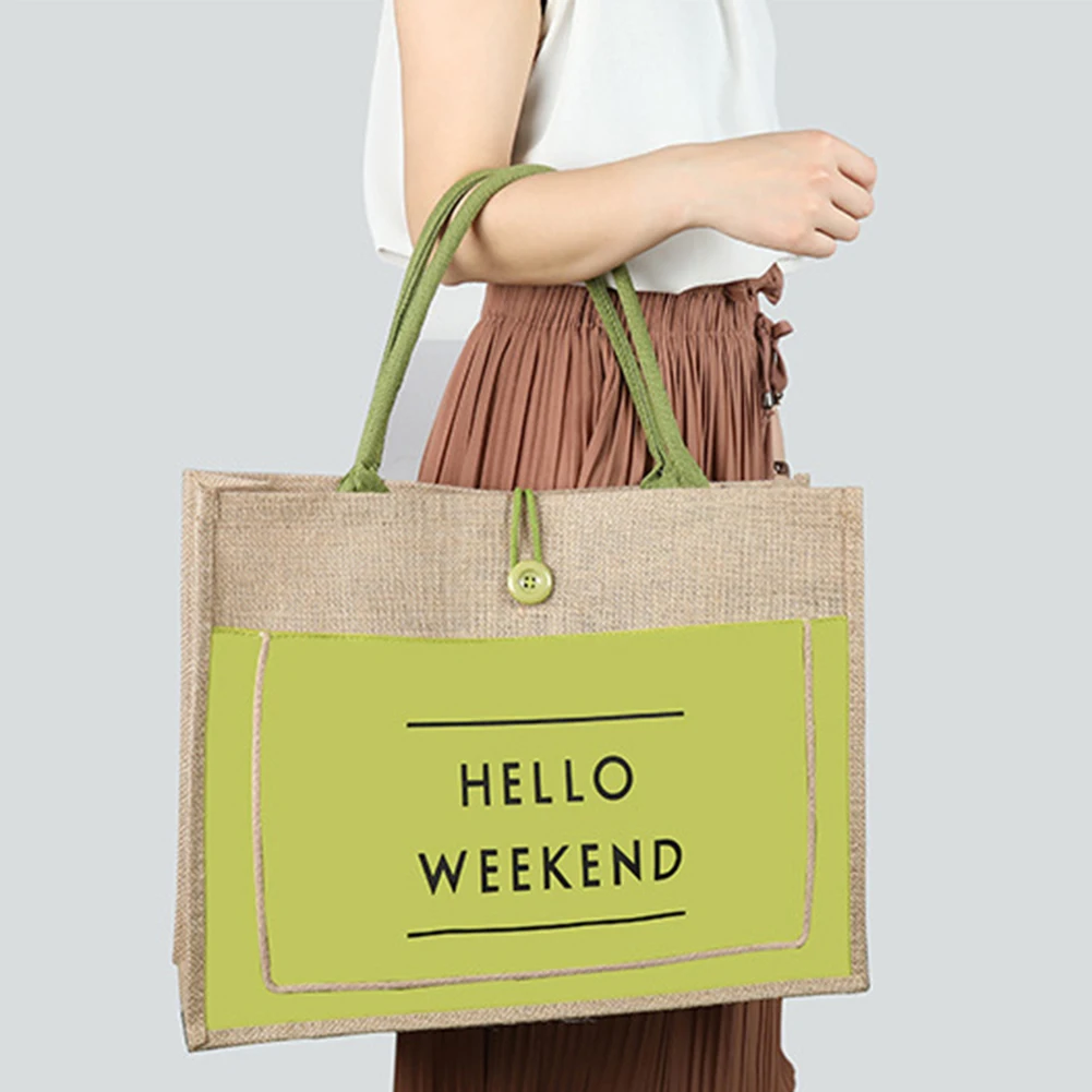 Повседневные женские льняные сумки с надписями, брендовая дизайнерская Большая вместительная сумка на плечо, Женская пляжная дорожная сумка-тоут, клатч, хозяйственная сумка