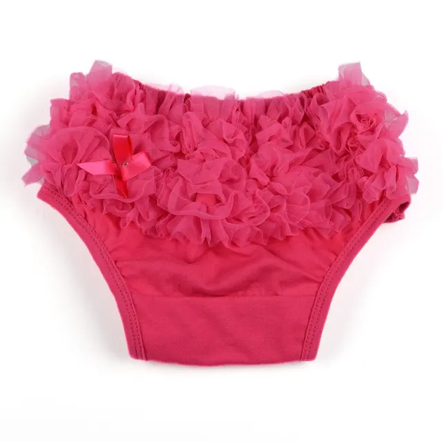 Red Baby Girl Knickers Ruffle Panties bloomers Diaper Cover S on