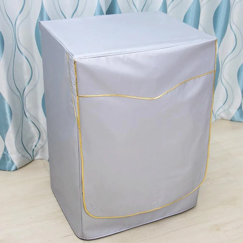

Zippered Dust Guard Cover Protection Front Cover Hot Polyester Fibre Dustproof cover for washing machine