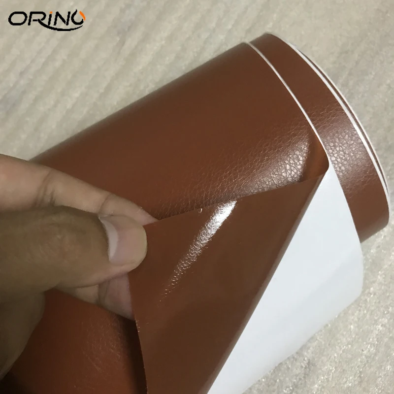 Brown Leather Vinyl Film Wrap-4