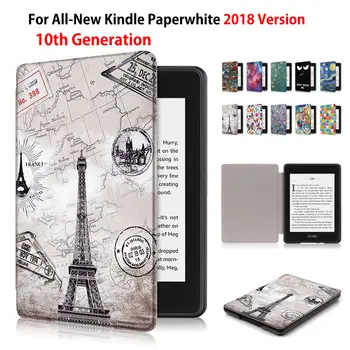 

Fashion Painted Case For Amazon All-New Kindle Paperwhite 2018 released Smart Cover for Kindle Paperwhite 6" 10th Generation