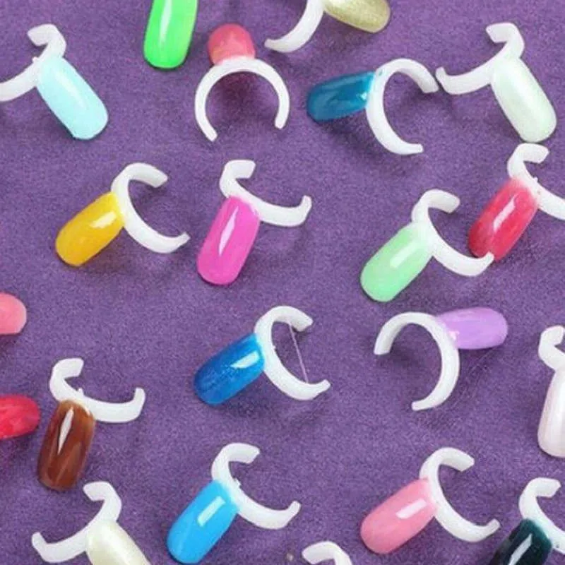 Dicas da Arte do Unha Cartela de Cores Polonês Exibição Prática Falsa Acrílico Decoração Faça Você Mesmo Varas Plástico Profissional 5*50 8 de cores Polonês Exibição Prática Falsa Acrílico