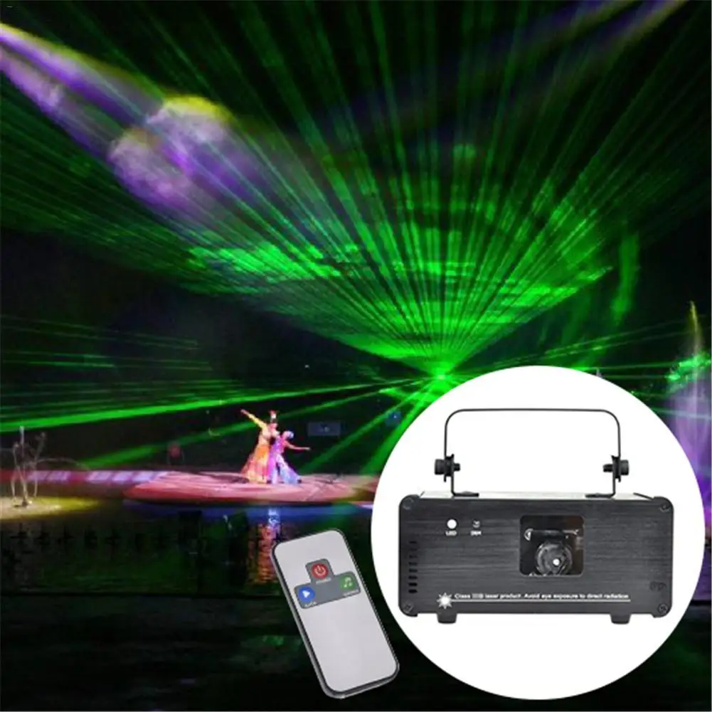 

EU Plug Laser Stage Light Projector With Remote Control DM-RGB400 LED Stage Effect Lighting For Disco Light Xmas Party