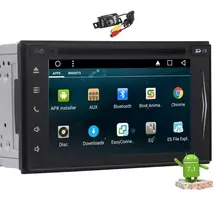 Android 7.1 Car Stereo 2Din Touchscreen Car DVD Player with GPS Navigation FM Radio Receiver Support Bluetooth/WiFi/OBD2+Camera