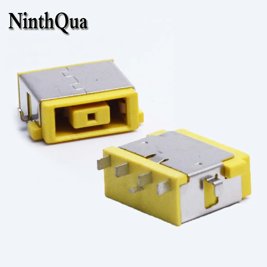 NinthQua 1pcs DC Power Plug Rectangle Charger Female jack with Straight Pin for Lenovo Laptop