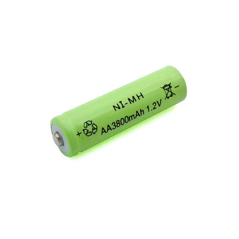 GTF 1 2 V 3800mah AA батарея 2A Ni MH перезаряжаемая светодиодный фонарик портативные