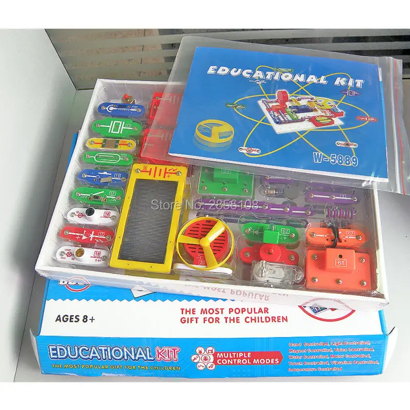 Electronics Discovery Kit Smart Electronics Block KitEducational Science Kit ToyDIY Building Blocks Electric Circuits toys