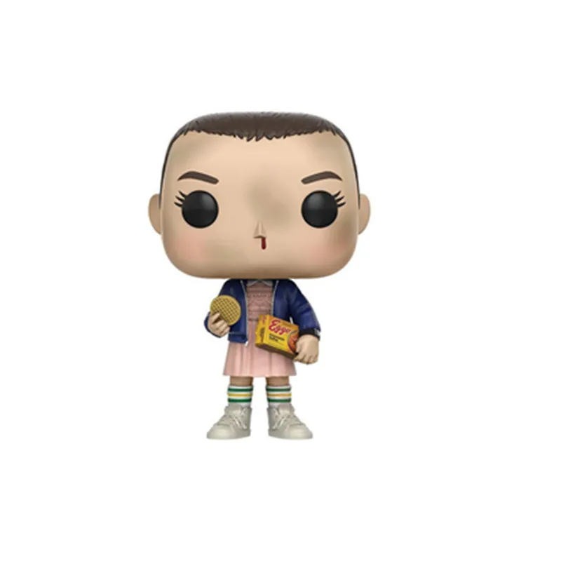 Stranger Things Action Figure Toys Game TV Stranger Things & Little Eleven with Eggos Figuras Dolls Keychain Keyring Kids Friends Gift (3)