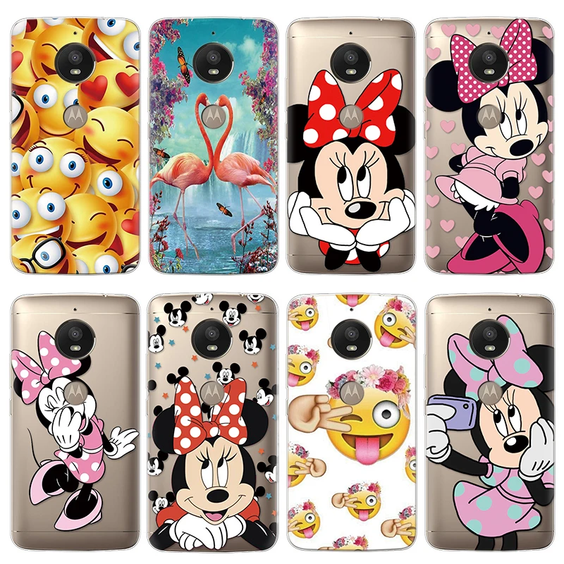 

Flamingo Print Clear silicone TPU Case for Motorola Moto E5 E4 Z3 C X Style Z Z2 G4 G6 Go G5S G7 Power Play Plus One Case Coque