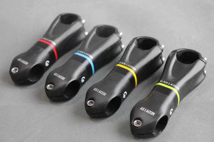 

ASIACOM Full Carbon Fiber Bicycle Stem MTB Mountain Road Bike Carbon Stems Bike Parts Angle 10 Degree 31.8*80/90/100/110/120mm