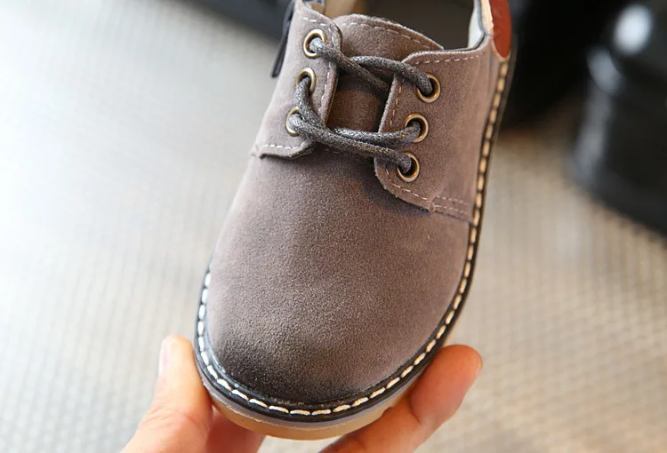 Haochengjiade обувь для девочек 2018 Новый осень-зима Мода джентльмен для маленьких мальчиков Обувь износостойкие Мартин Обувь для мальчиков