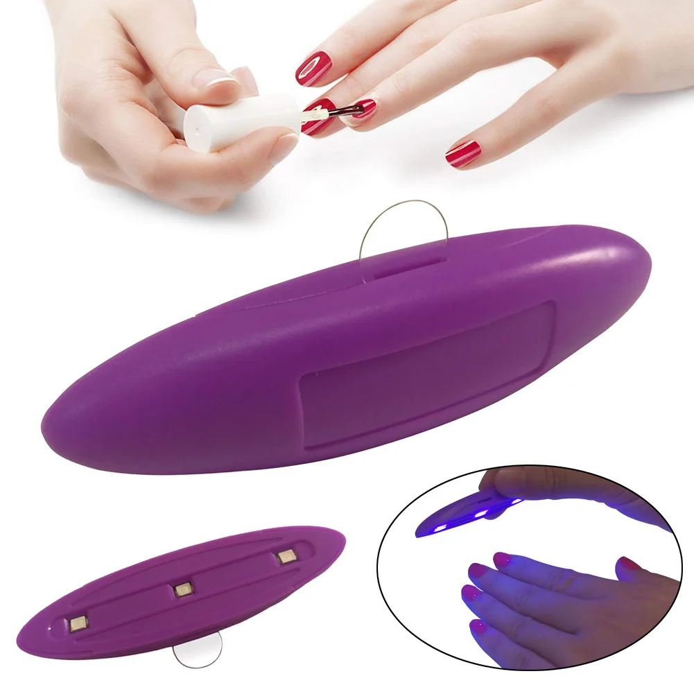 

Portable Mini LED Nail Dryer Light 6W UV Gel Polish Lamp Battery Powered Manicure Nails Art Tool Nail Phototherapy Lamp