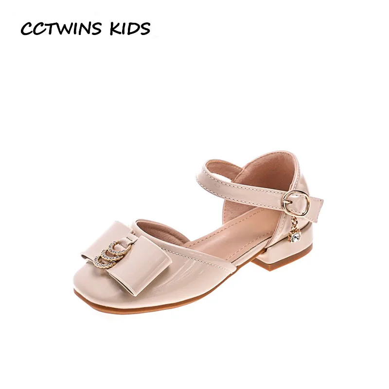 CCTWINS обувь для детей 2019 Весна Модная одежда девочек со стразами принцессы каблук дети из искусственной кожи Мэри Джейн Babys обувь Butterfly GH1730
