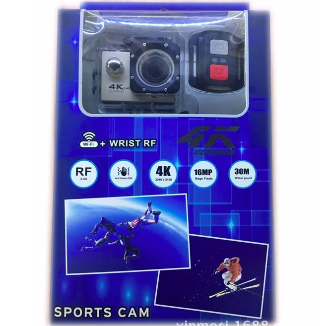 Tekcam F60R 4k wifi Удаленная Экшн-камера 1080p HD 16MP GO PRO стильная камера на шлем 30 метров Водонепроницаемая Спортивная DV камера