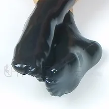 Унисекс резиновые черные натуральные латексные носки