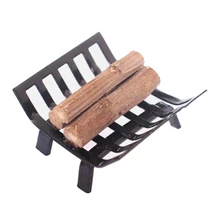 ABWE Лучшая 1/12 кукольный домик мебель металлическая стойка с дровами для гостиной камин модель