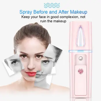 

New Portable Electric Nano Spray Hydrating Instrument Face Hydrating Beauty Instrument Humidification Steaming Face Care Tools
