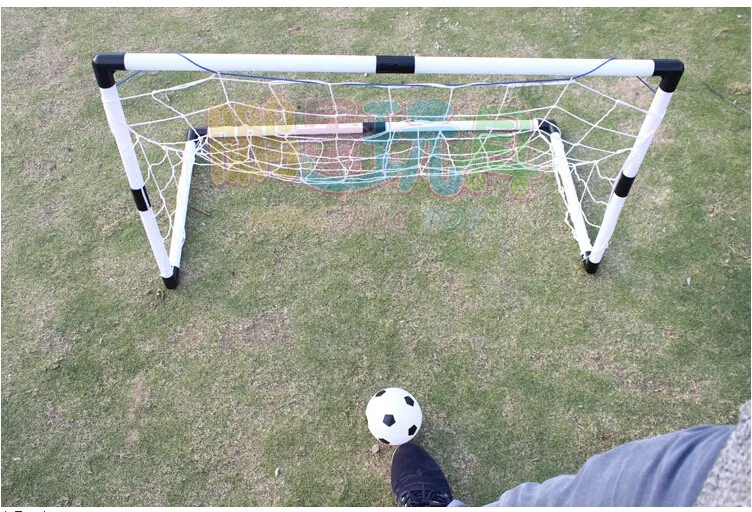 92 см Детские съемные футбольные ворота пластиковая сетка для футбольных ворот Детская Спортивная игрушка для игр на открытом воздухе с мячом и насосом