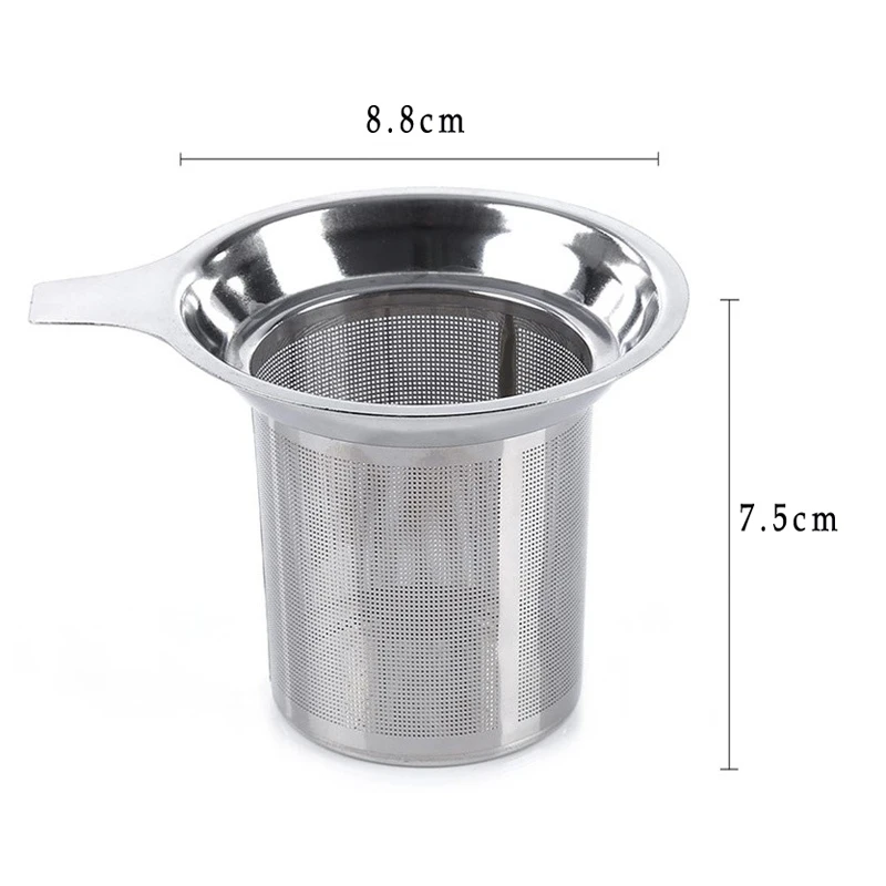 Reusable Stainless Steel Tea Strainer Mesh Infuser Basket Loose Tea Leaf Infuser Spice Herb Filter for Mug Teapot Tea Accessories (9)