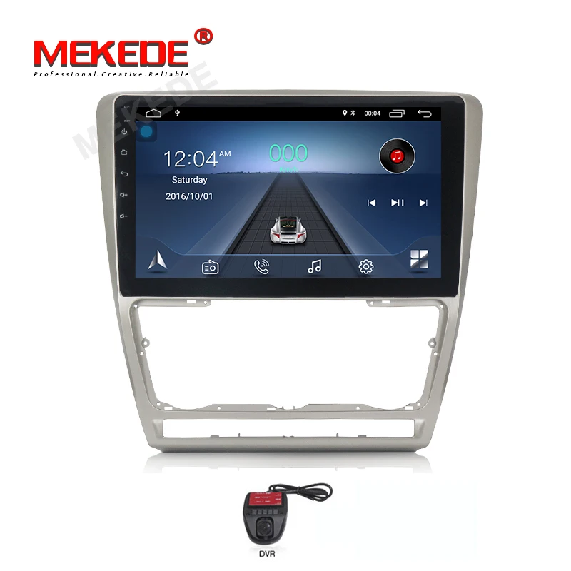 MEKEDE Android 8,1 автомобильный DVD gps мультимедийный плеер для SKODA Octavia 2 2011-2013 A5 автомобильный dvd Навигатор Радио бидео аудио плеер - Цвет: CAR DVD DVR