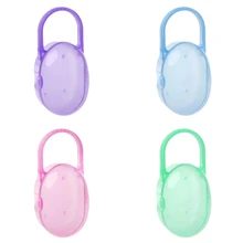 1Pc Soild Portable Baby Infant Kids Pacifier Nipple Cradle Case Holder Travel Storage Box