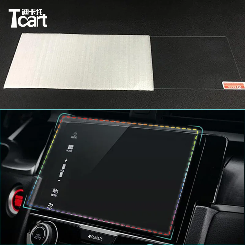 

Car Navigation Screen Protection Trim Panel Auto Center Control Cover Stickers For Honda Civic 2016 2017 2018 Accessories