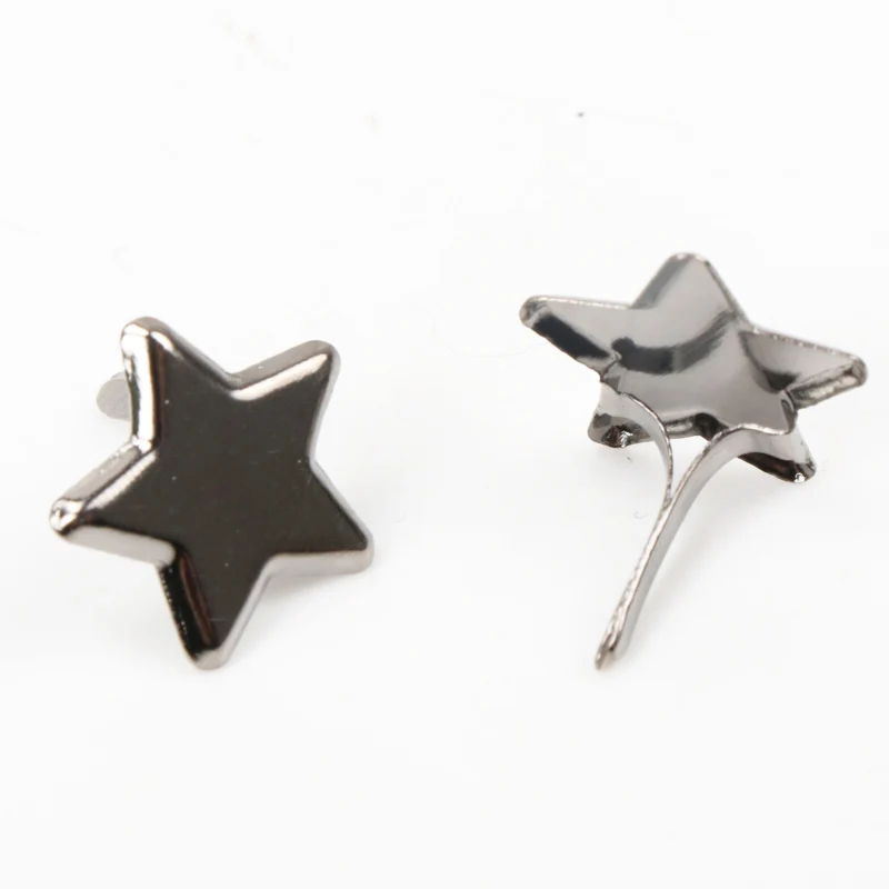 14mm Mixed Star Metal Brad Studs Spikes Scrapbooking Embellishment Fastener Brads Crafts Pushpin Decoration 50pcs