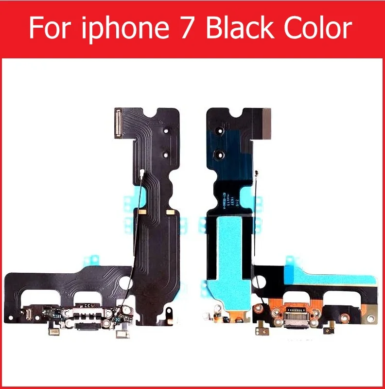 5pcs Charging Flex For IP7 USB Charger Port Dock Connector With Mic Flex Cable for iP Headphone Jack Flex Original Quality