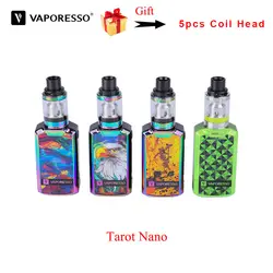 Оригинальные марки vaporesso Tarot Nano тк кит 2500 mAh с веко ЧЕЕ танк 2 мл Таро MOD 80 Вт Omni рама ЧЕЕ катушки электронная сигарета vape