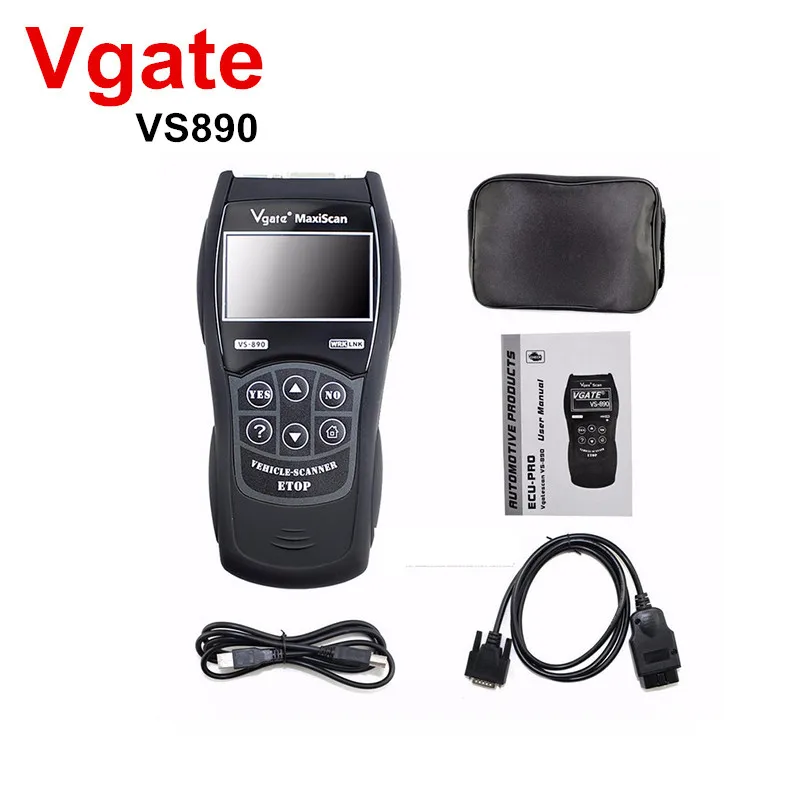 New OBD2 Scanner Maxiscan Vgate VS890 OBD Engine Fault Code Reader Analyzer ODB2 EOBD JOBD Car