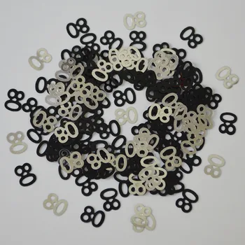 

15g Happy Birthday Party Table Scatter Decorations Black Silver Mixed Number Digitals 13 16 18 20 21 30 40 50 60 70 80 Confetti
