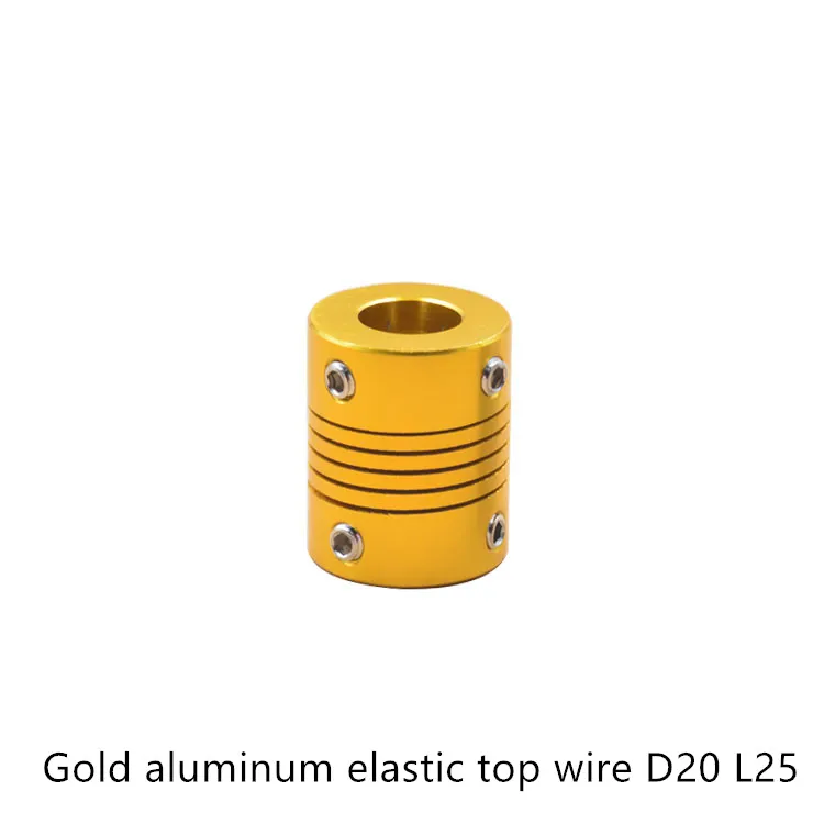 3d printer Z axis ballscrew coupler gold diameter 20mm length 25mm ... - 3D Printer Z Axis Ballscrew Coupler GolD Diameter 20mm Length 25mm Flexible Coupling Stepper Motor Coupler