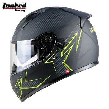 

Brand Motorcycle full face helmet moto adult mens cascos capacete helmet motorbike motocross helmets dual lens tanked T129