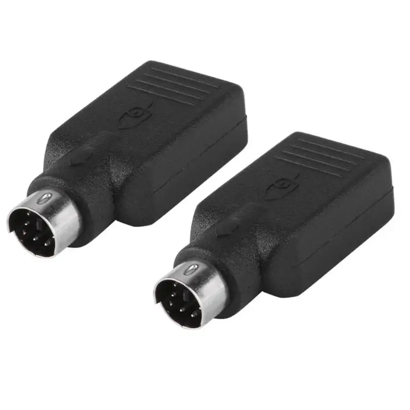 2 шт. PS/2 PS2 папа к USB Женский адаптер конвертер для клавиатуры мыши Компьютерные ПК